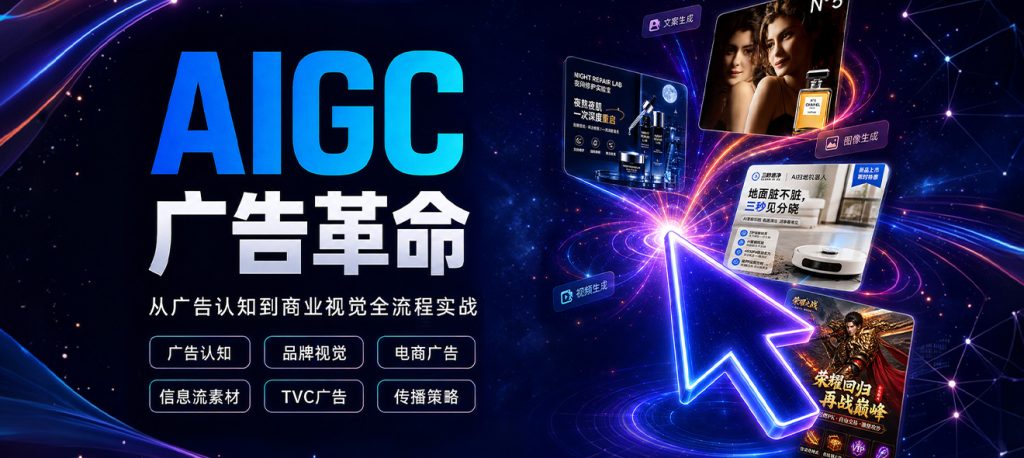 图片[1]-AIGC 广告革命-创意视觉与策略实战【答疑服务】-怪豆资源