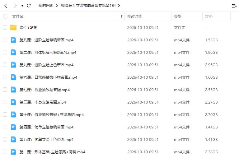 图片[1]-卯泽萌系立绘构图造型专练第1期2026年（高清画质带课件笔刷）-怪豆资源