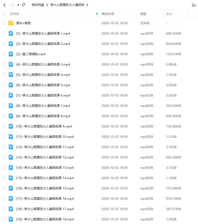 图片[1]-李大山氛围张力人像团练课2026年（高清画质带课件笔刷）-怪豆资源