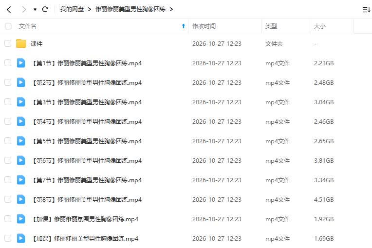 图片[1]-修丽修丽美型男性胸像团练2026年（高清画质带课件）-怪豆资源